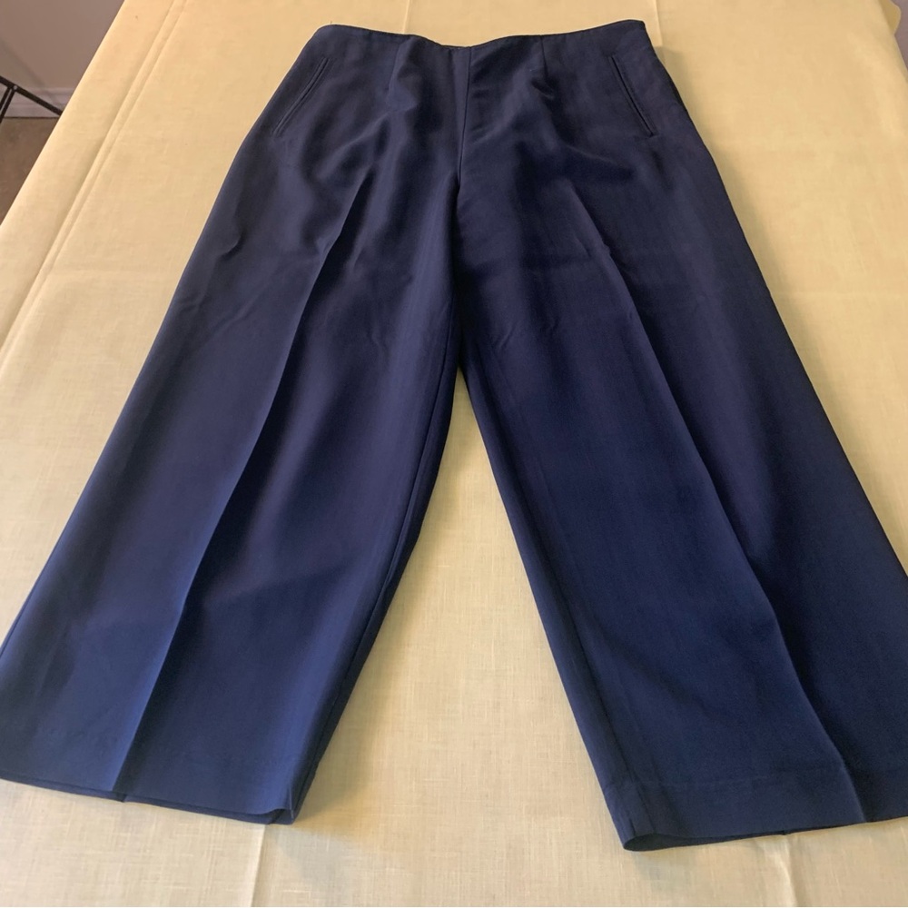 Havana Jacks Cafe Navy wide leg capris